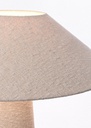 Lampada da terra crema D.50x120h in tessuto
