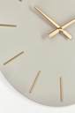 2x Orologio da parete tortora D.60x5h in legno