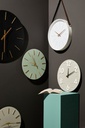 2x Orologio da parete nero D.60x5h in legno