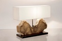 Lampada tavolo Naga bianco 60x20x55h