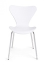4x Sedia bianca 50x49,5x82 cm in plastica