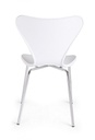 4x Sedia bianca 50x49,5x82 cm in plastica