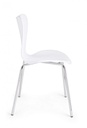 4x Sedia bianca 50x49,5x82 cm in plastica