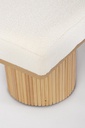 Divano 2 posti bianco boucle 122x46x42.5