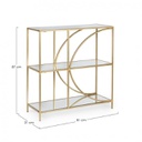 Libreria in vetro 81x31x87 cm