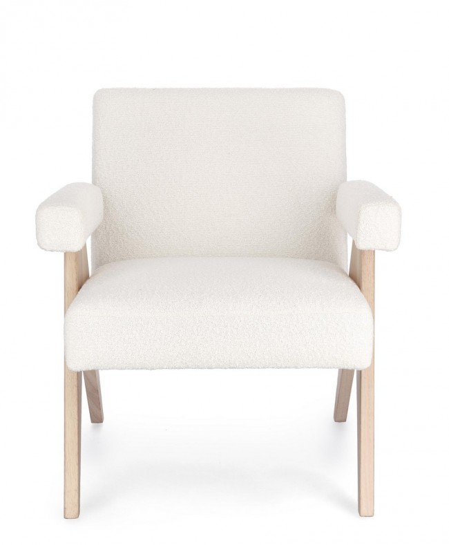 Poltrona faiza avorio 57.5x80x83 cm