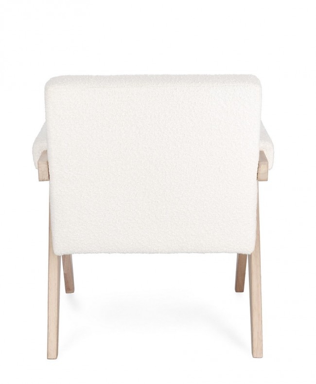 Poltrona faiza avorio 57.5x80x83 cm