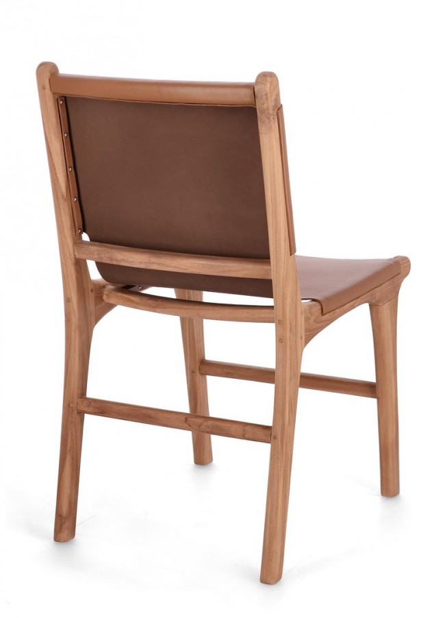 2x Sedia in pelle 46x59x85h, 45h1