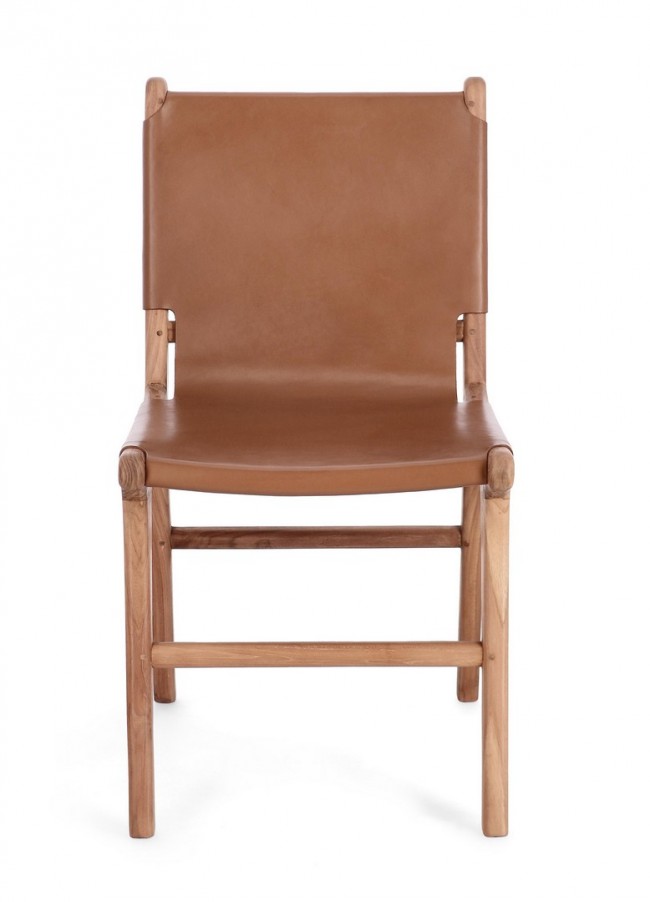 2x Sedia in pelle 46x59x85h, 45h1