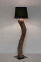 Lampada da terra kleta nero D.55x120h in legno