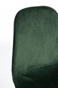 4x Sedia in velluto verde scuro 52,5x42,5x90