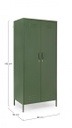 Armadio 50x80x185h verde in acciaio