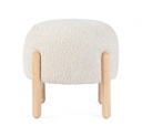 Sgabello Dayla D.45 x 38h in bouclé