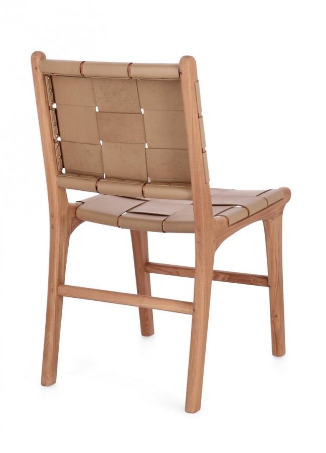 2x Sedia in pelle 46x59x85h 45h1