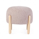 Sgabello Dayla rosa antico D.45x38h