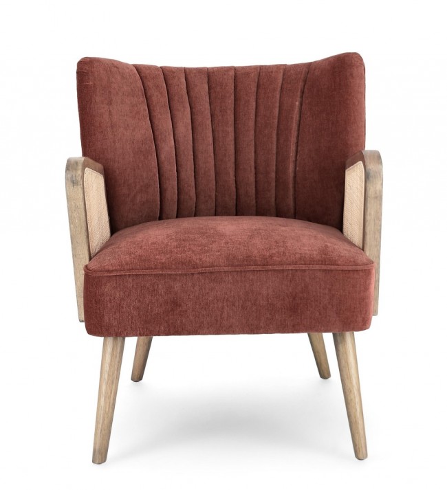Poltrona virna 64x71x79 cm, mattone