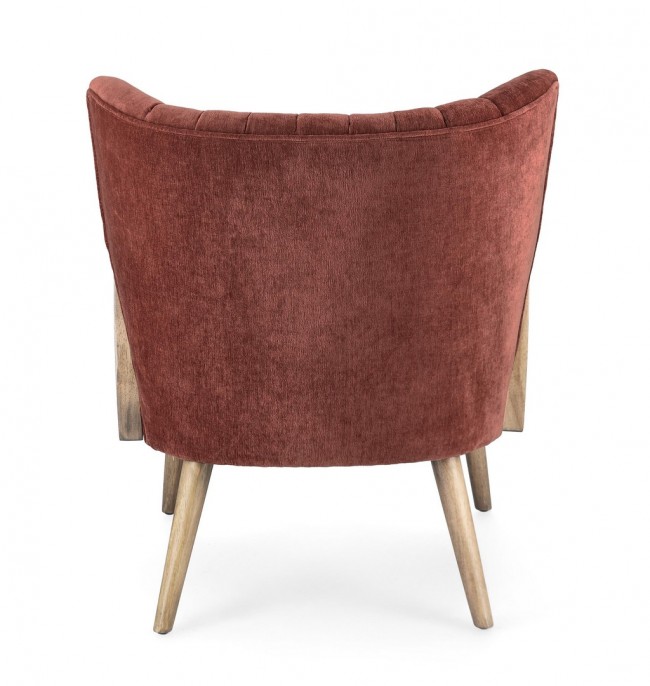 Poltrona virna 64x71x79 cm, mattone