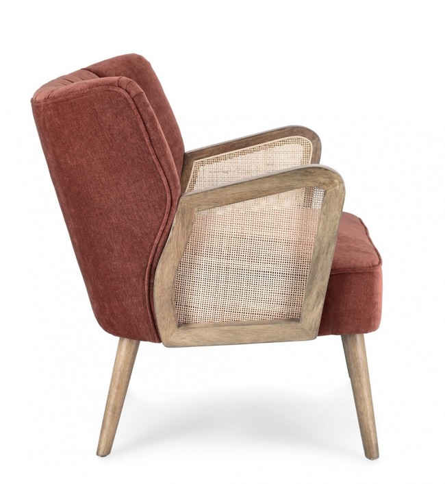 Poltrona virna 64x71x79 cm, mattone