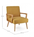 Poltrona Veriana 64.5x72x82 cm in tessuto