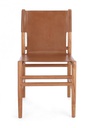 2x Sedia in pelle cognac 48x58x85h