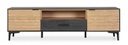 Mobile porta TV 154x40x44 in legno nero-nat