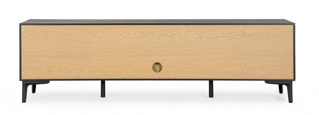 Mobile porta TV 154x40x44 in legno nero-nat