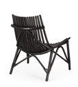 2x Sedia lounge nera 77x80x84h 37.5h1