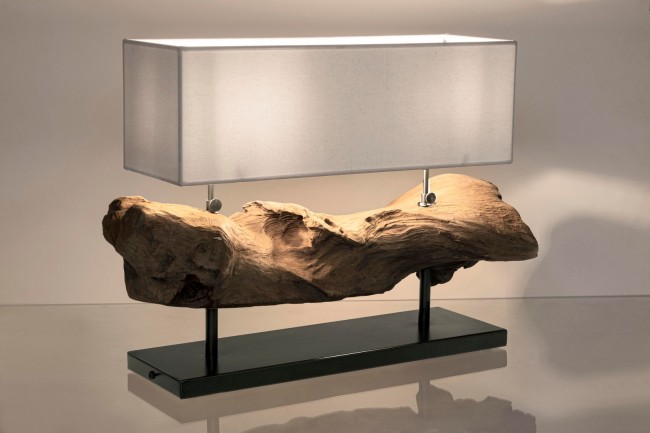 Lampada tavolo Kleta bianco 75x25x55h