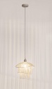 2x Lampadario bianco h26 30x29x26 cm in legno