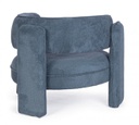 Poltrona Aisha blu 94x88x73 cm