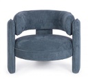 Poltrona Aisha blu 94x88x73 cm