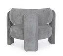Poltrona Aisha grigio 94x88x73 cm