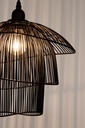 2x Lampadario ciad nero 30x29x26h in legno