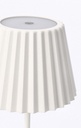 Lampada tavolo led bianca D.12,5 x 36h in metallo