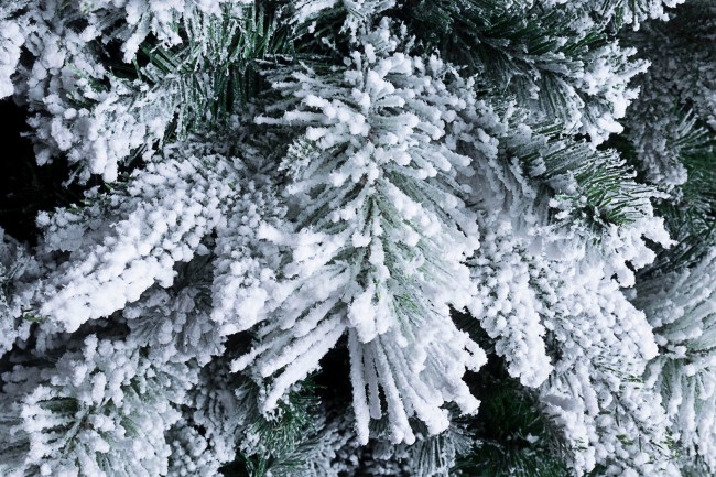 Albero slim innevato D.83x240h mix PE/PVC