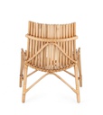 2x Sedia lounge naturale 77x80x84h