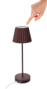Lampada tavolo led marrone D.12,5 x 36h in metallo