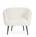 Poltrona bianca boucle' 76x70x68