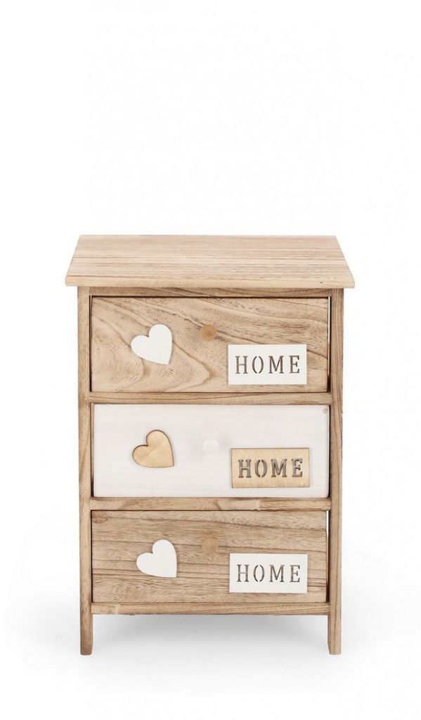 Cassettiera 40x29x58h in legno