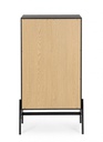 Cassettiera nera e naturale 64x40x115,5