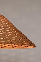 2x Lampadario gabon marrone D.50x20h in fibre naturali