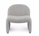 Poltrona grigia bouclé 71x69x72.5h
