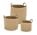 2x Cesta naturale D.28x21h, D.36x28h, D.40x39h