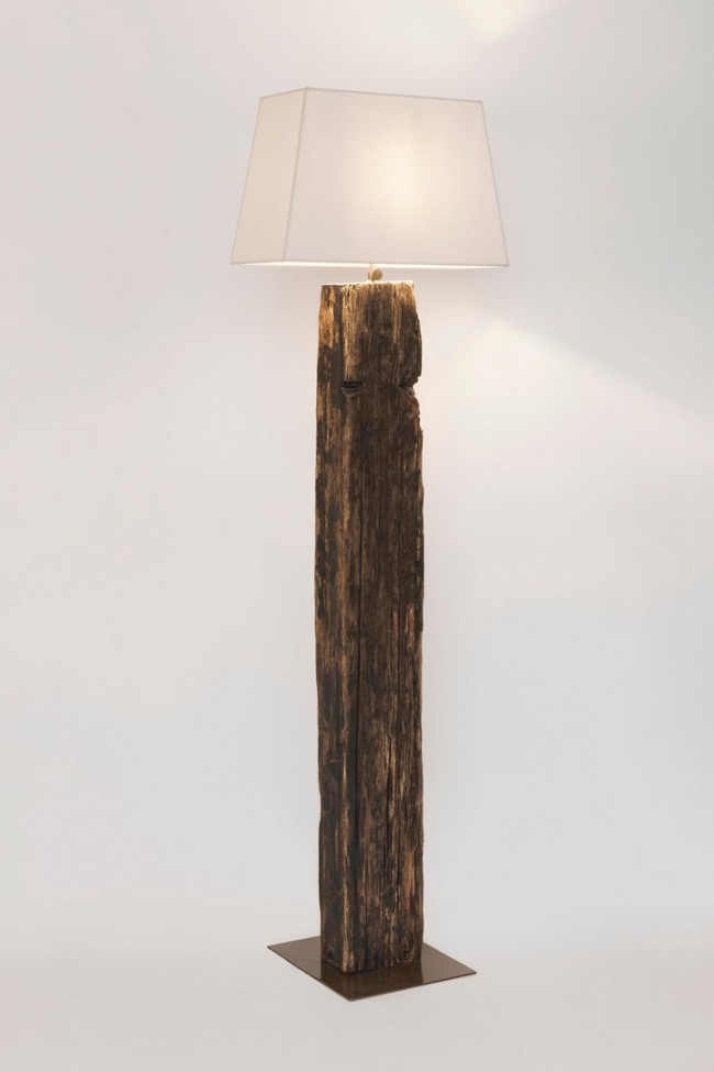 Piantana ottone-bianco h155 45x30