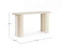 Consolle in legno naturale 147x45x76