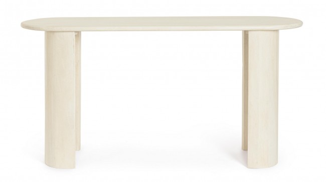 Consolle in legno naturale 147x45x76