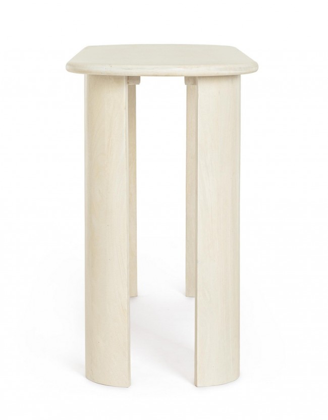 Consolle in legno naturale 147x45x76