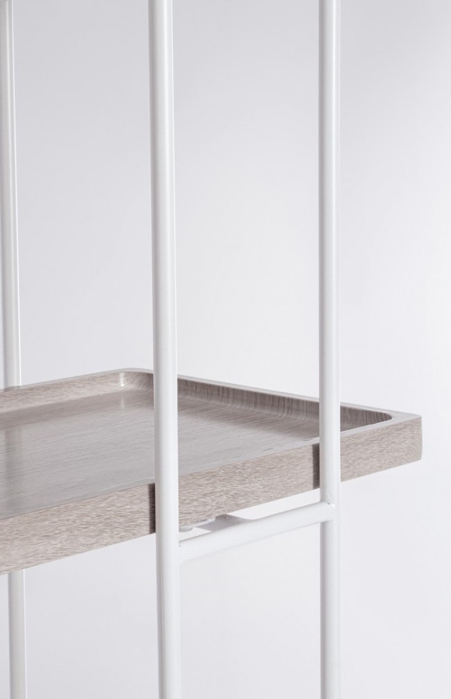 Libreria in acciaio 120x32x164 cm