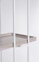 Libreria in acciaio 120x32x164 cm