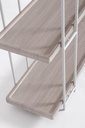 Libreria in acciaio 120x32x164 cm